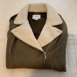 Old Navy: Sherpa Necked Moto Jacket
